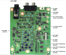 RF Unit  Component Side IC-7300 SEND relay RL101