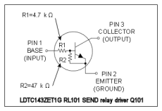 Relay driver internal circuit
